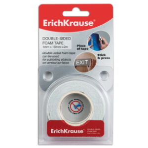 Скотч двусторонний Erich Krause - 15 мм*2м
