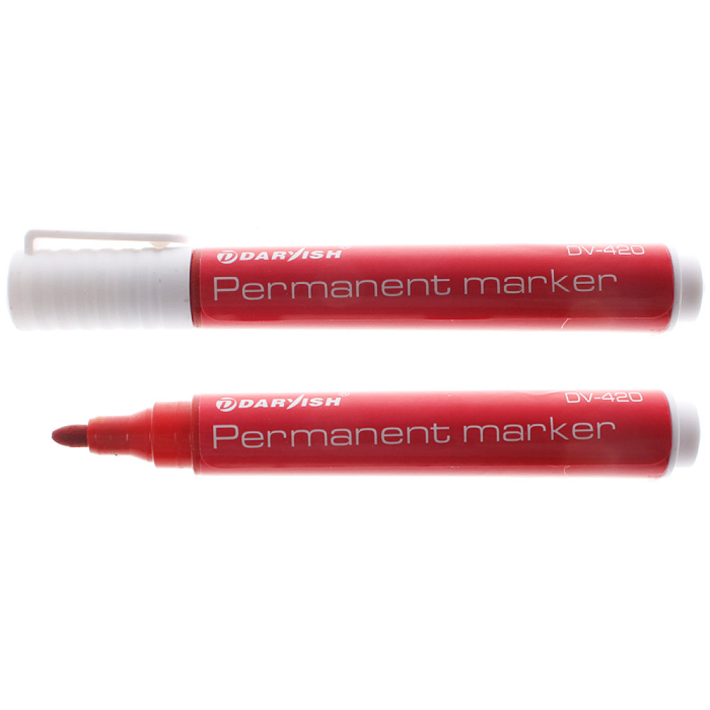 Маркер перманентный DV420 - 1,5-3 мм - Красный Маркер перманентный DV420 - 1,5-3 мм - Красный