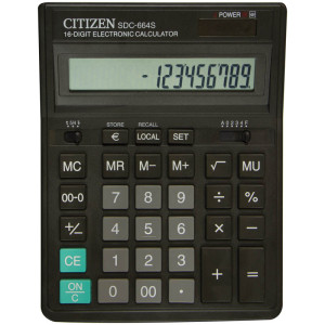 Калькулятор Citizen - SDC664 - 16 разрядов