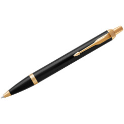 Ручка шариковая Parker IM Black GT - 0.8 мм - С позолотой