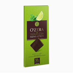 Шоколад молочный O'Zera Dark&Lime - 100 г