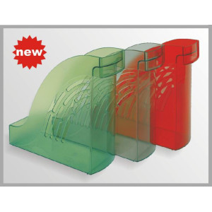 Лоток для бумаг вертикальный Юниопт 95 - Прозрачный дымчатый