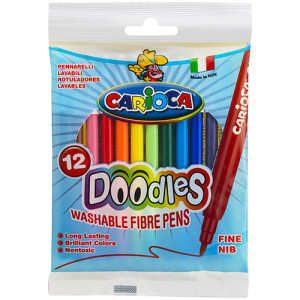 Фломастеры Carioca Doodles - 12 цветов