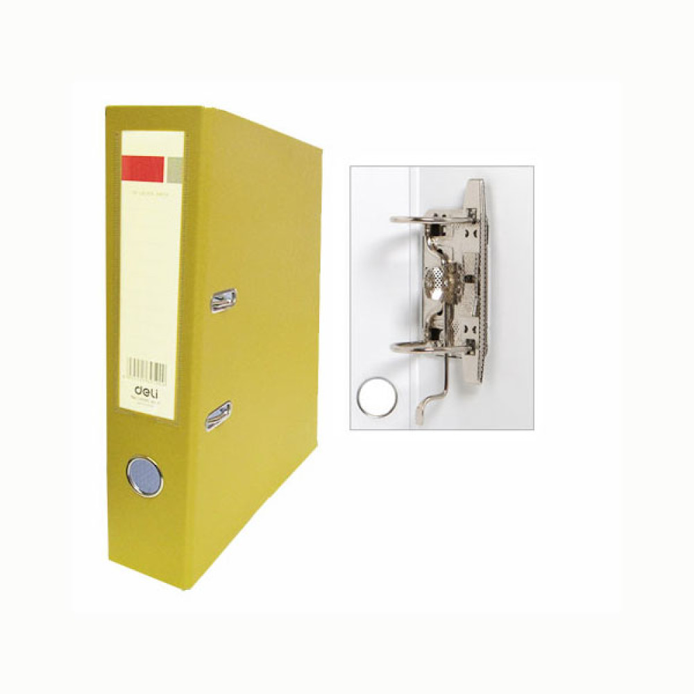 Папка-регистратор Deli - 75 мм - Желтая Папка-регистратор Deli - 75 мм - Желтая