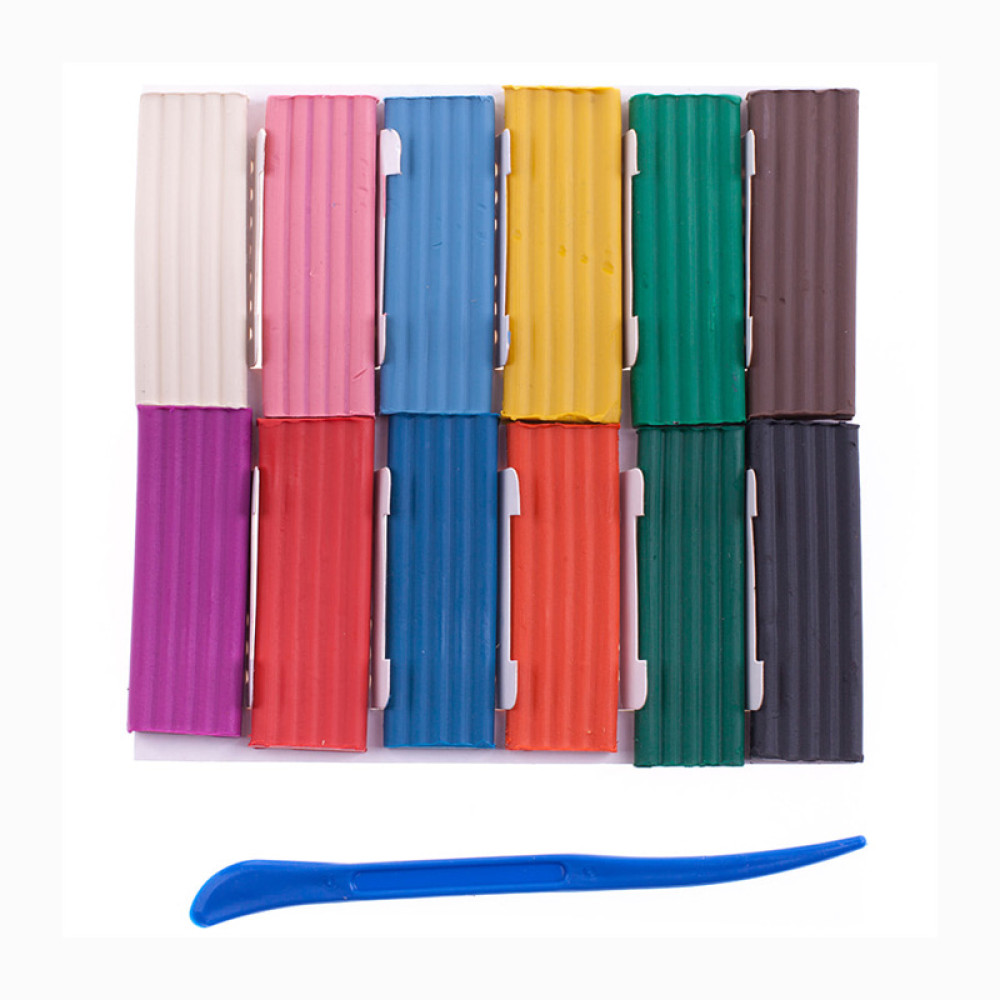 Пластилин Гамма - Юный художник - 12 цветов - Со стеком Пластилин Гамма - Юный художник - 12 цветов - Со стеком