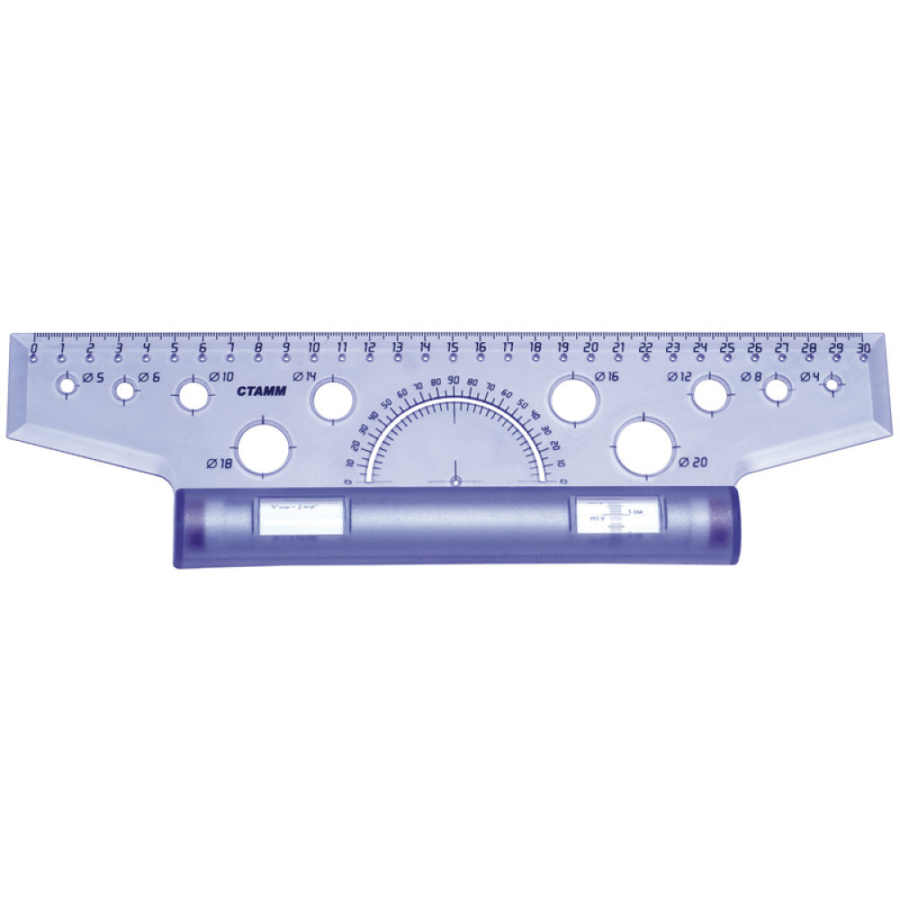 Линейка-рейсшина - 30 см - ролик пластиковый Линейка-рейсшина - 30 см - ролик пластиковый