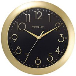 Часы настенные Часпром - Золотистый с черным Часы настенные Часпром - Золотистый с черным