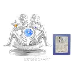 Фигурка Знаки зодиака - Сталь, кристаллы Swarovski - Близнецы