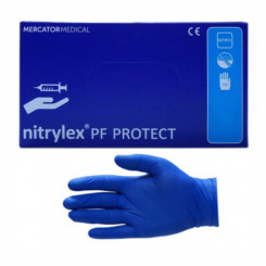 Перчатки нитриловые Nitrylex Protex - Неопудренные - Размер L - 100 шт