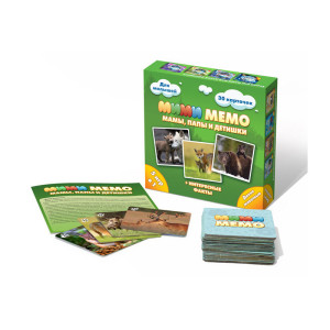 Игра настольная Ми-Ми-Мемо - Дикие животные