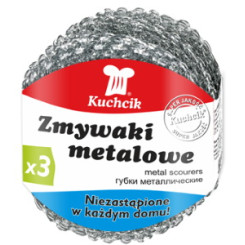 Губка для посуды Kuchcik - Металлическая - 3 штуки