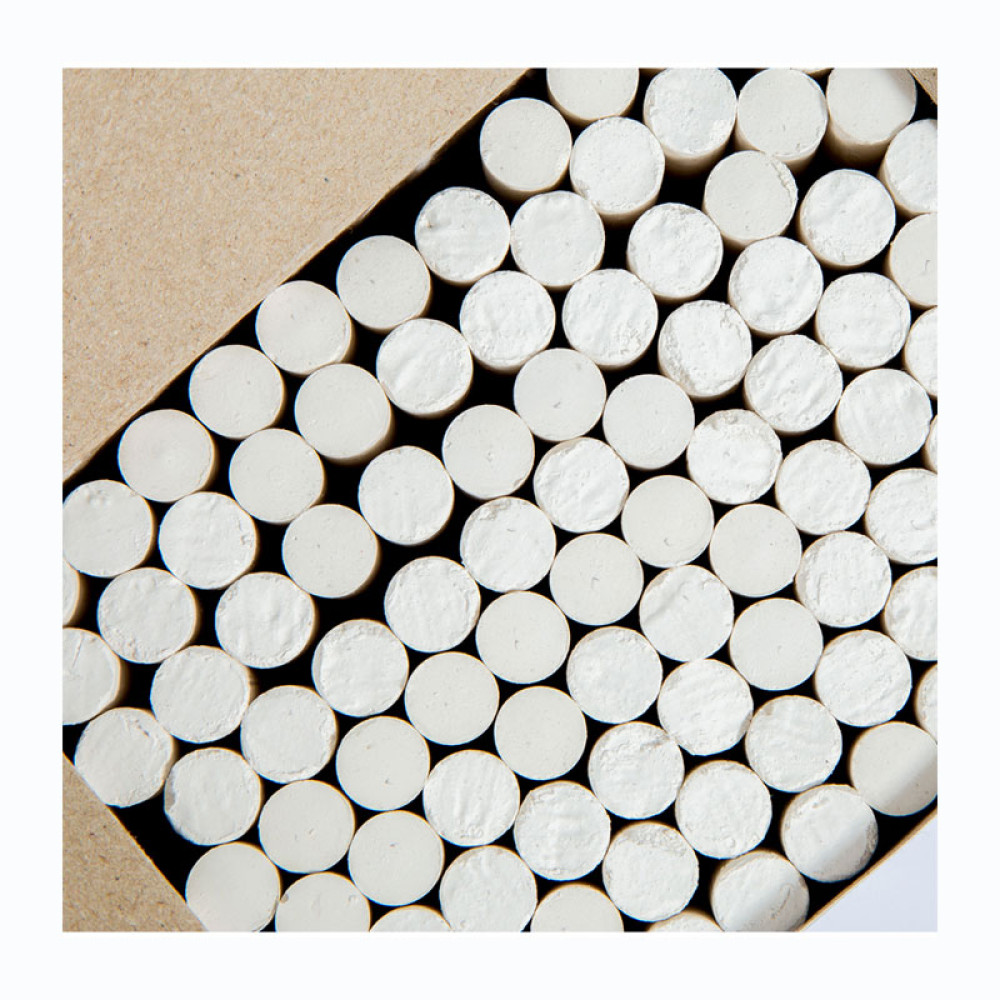 Набор белого мела Алгем - Круглый - 100 штук Набор белого мела Алгем - Круглый - 100 штук