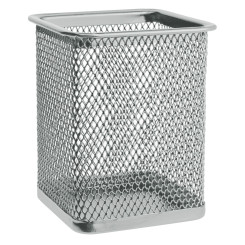 Подставка канцелярская Erich Krause - Металлическая сетка - Серебро - 8*8*9,5 см Подставка канцелярская Erich Krause - Металлическая сетка - Серебро - 8*8*9,5 см