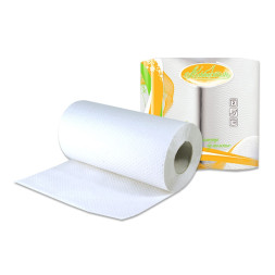 Полотенца бумажные Альбертин - 2 рулона - 57 листов - Белые