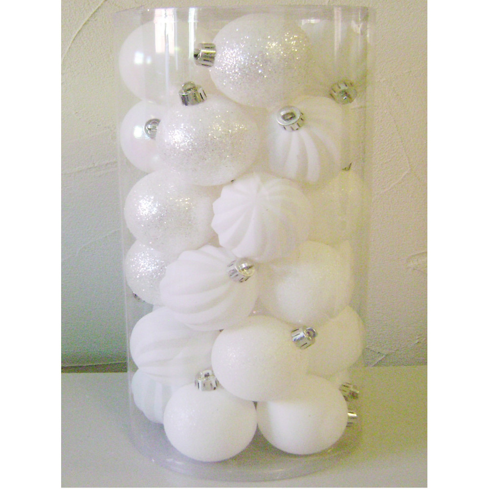 Шар елочный 6 см белый Шар елочный 6 см белый