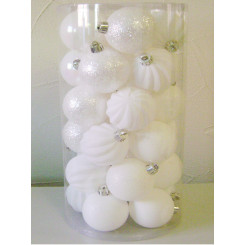 Шар елочный 6 см белый Шар елочный 6 см белый