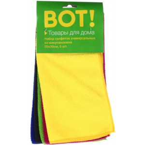 Салфетка из микрофибры Вот так! - 30*30 см - 5 шт