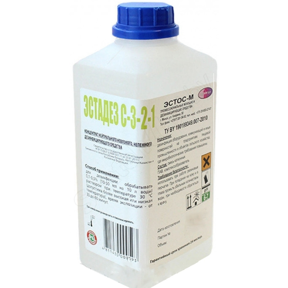 Дезинфицирующее средство Эстадез С-3-2-1 - 1 литр Дезинфицирующее средство Эстадез С-3-2-1 - 1 литр