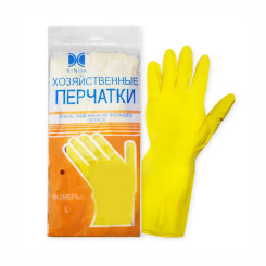 Перчатки хозяйственные латексные - L размер