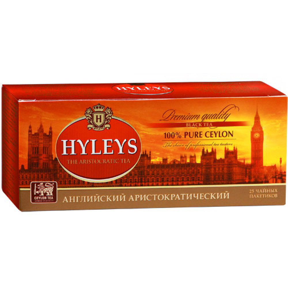 Чай Hyleys Аристократический - Черный - 25 пакетиков Чай Hyleys Аристократический - Черный - 25 пакетиков