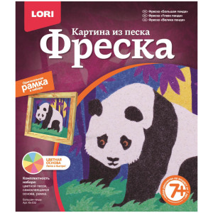 Фреска - Картина из песка - Панда