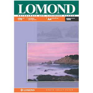 Фотобумага Lomond - А4 - Матовая - Двусторонняя - 170 г/м2 - 100 листов
