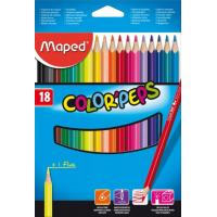 Набор цветных карандашей Color Peps - 18 цветов - Трехгранные