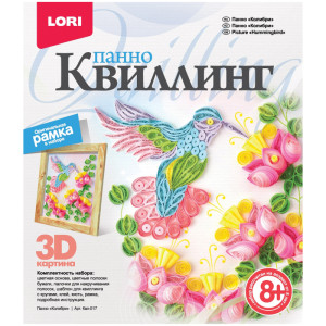 Квиллинг панно - Колибри
