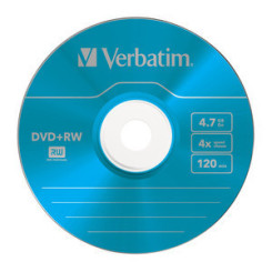 Диск Slim Verbatim DLP Color - DVD+RW - 4.7 Гб