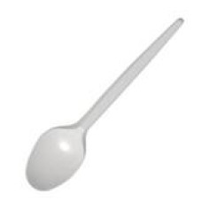 Ложка чайная - Пластик - Белая Ложка чайная - Пластик - Белая