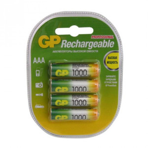 Батарейка аккумуляторная GP - ААА - 1000 мАч - 1 штука