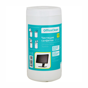 Туба с чистящими салфетками OfficeClean - 100 штук