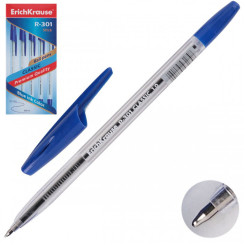 Ручка шариковая Erich Krause - R-301 - Прозрачный корпус Ручка шариковая Erich Krause - R-301 - Прозрачный корпус