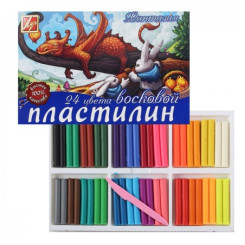 Пластилин Фантазия - 24 цвета - 420 г Пластилин Фантазия - 24 цвета - 420 г