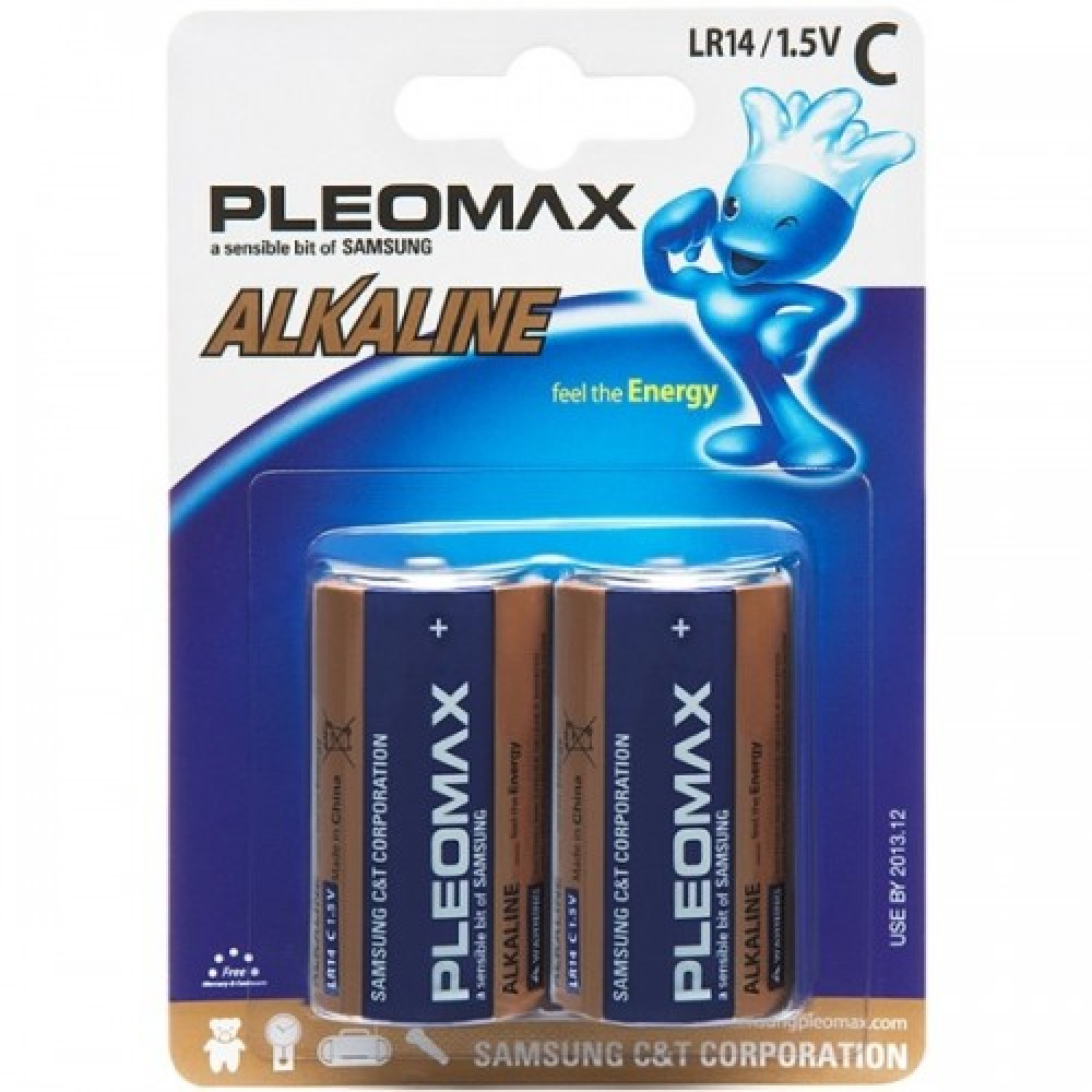 Батарейки Samsung Pleomax - C - LR14 - 14A - 1,5В - 2 штуки Батарейки Samsung Pleomax - C - LR14 - 14A - 1,5В - 2 штуки