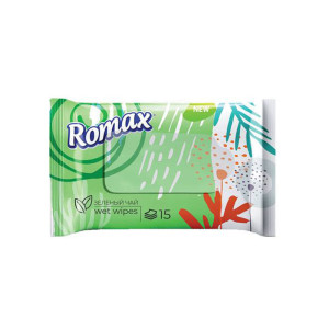 Салфетки влажные Romax - 15 штук