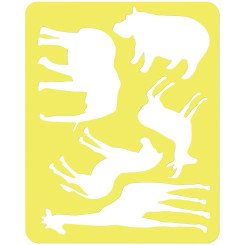 Трафарет - раскраска Животные Африки Трафарет - раскраска Животные Африки