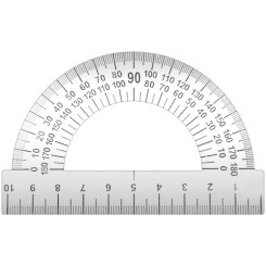 Транспортир металлический ArtSpace - 10 см - 180° Транспортир металлический ArtSpace - 10 см - 180°