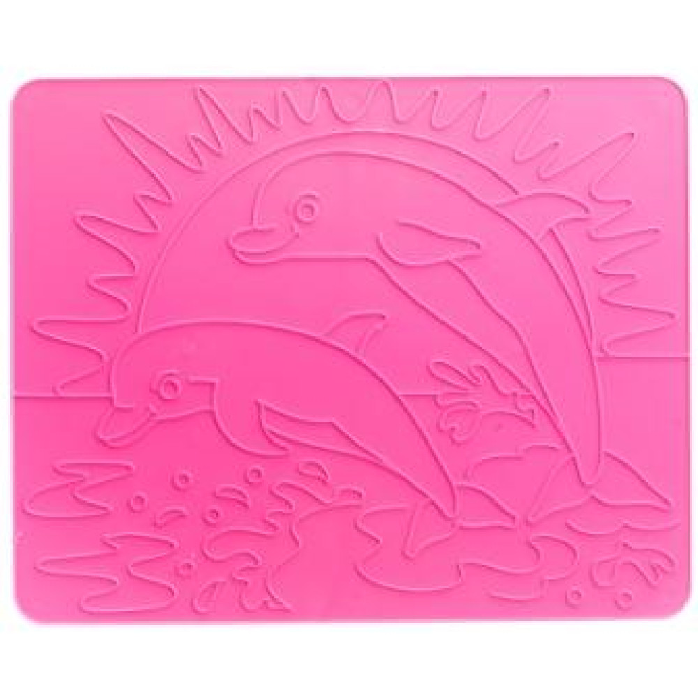 Трафарет-раскраска Луч Дельфины - Рельефный Трафарет-раскраска Луч Дельфины - Рельефный