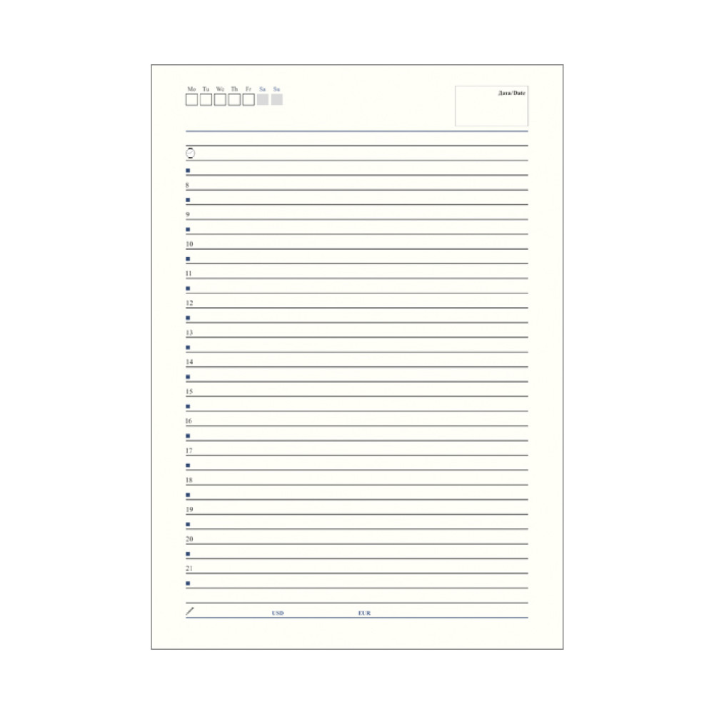 Ежедневник недатированный с узором - А5 - 152 листа - Кожзам Ежедневник недатированный с узором - А5 - 152 листа - Кожзам