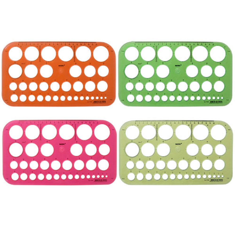 Трафарет окружностей 1-36мм Трафарет окружностей 1-36мм