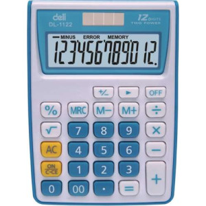 Калькулятор Deli 1122 - Карманный - 12-разрядный - 120*86*30 мм