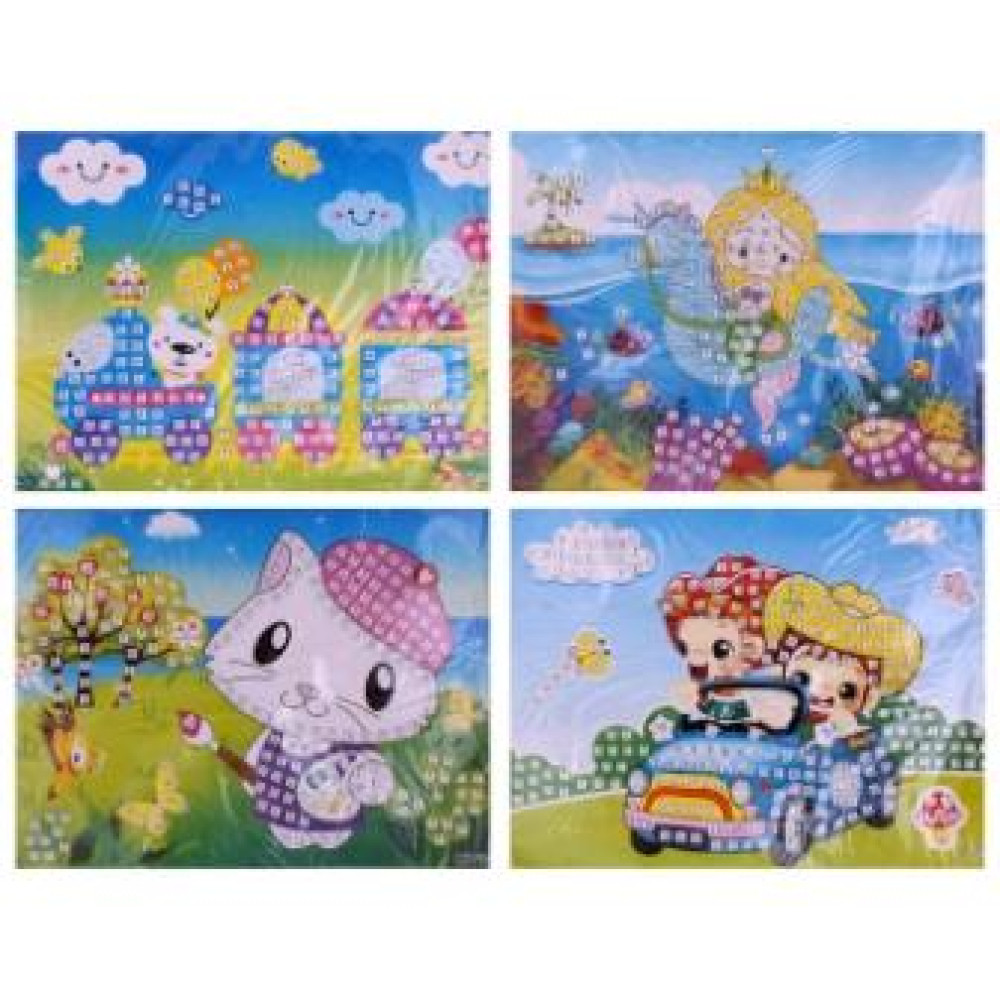 Набор для детского творчества - Блестящая мозаика Набор для детского творчества - Блестящая мозаика