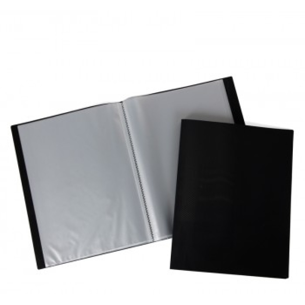 Папка пластиковая Berlingo - А4 - 100 вкладышей - Черная Папка пластиковая Berlingo - А4 - 100 вкладышей - Черная