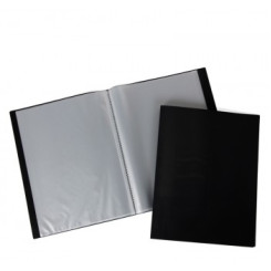 Папка пластиковая Berlingo - А4 - 100 вкладышей - Черная Папка пластиковая Berlingo - А4 - 100 вкладышей - Черная