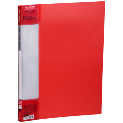 Папка пластиковая Berlingo - А4 - 600 мкм - С 20 вкладышами - Красная Папка пластиковая Berlingo - А4 - 600 мкм - С 20 вкладышами - Красная