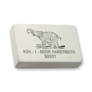 Ластик Koh-i-Noor Elephant - Натуральный каучук - Белый