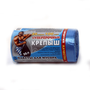 Пакеты для мусора Крепыш - 35 л - 100 штук