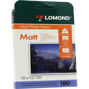 Фотобумага Lomond - А6 - Матовая - Односторонняя - 180 г/ кв. м - 50 листов