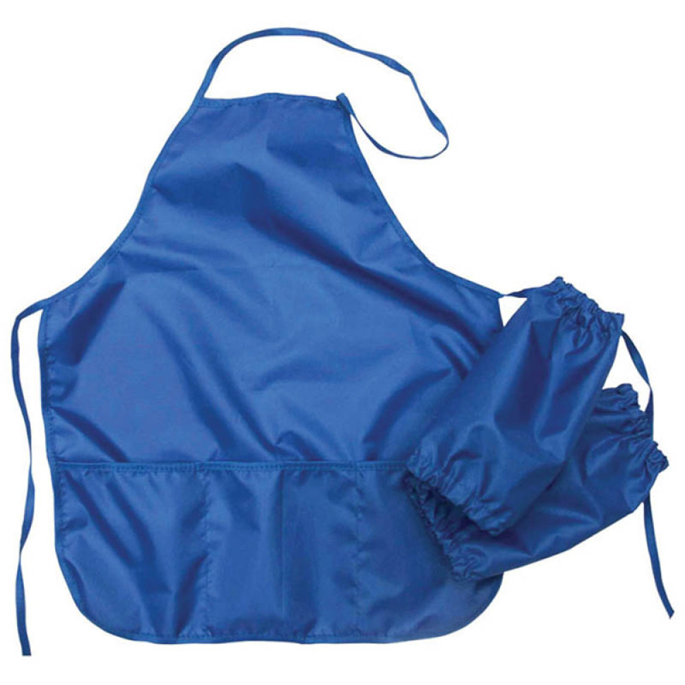 Фартук с нарукавниками ArtSpace - 540*450 мм - Синий - С карманами Фартук с нарукавниками ArtSpace - 540*450 мм - Синий - С карманами